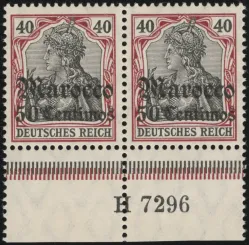 MiNr. 40 HAN A H 7296 pair