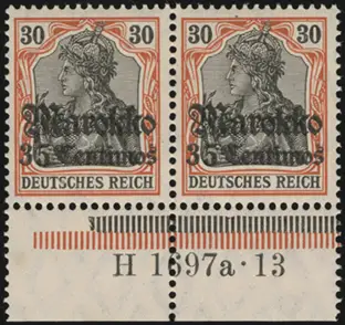 MiNr. 51 y HAN A H 1697a.13 pair