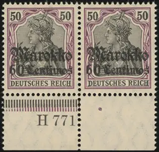 MiNr. 53 I HAN A H 771 pair
