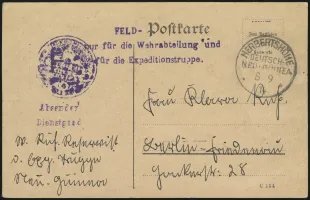 8 September 1914 (front)