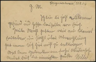 8 September 1914 (front)