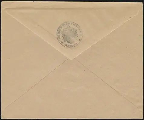 Sales Envelope (rear)