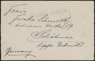 In English (front)