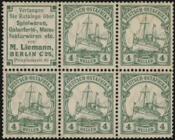 MiNr. H-Bl. 7 B (margin missing)