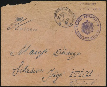 24 January 1916 (front)