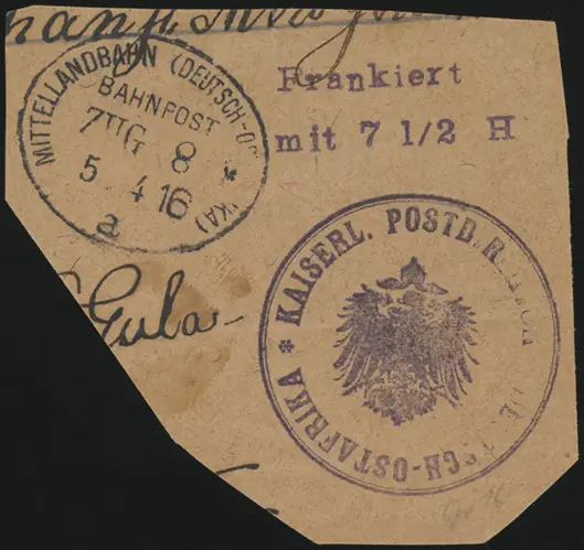 5 April 1916 (front)
