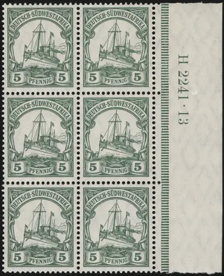 MiNr. 25 HAN H 2241.13 Block of 6