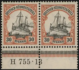 MiNr. 28 y HAN H 755.13 pair