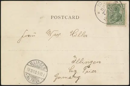 21 November 1903 (front)