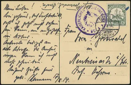 7 August 1914 (front)