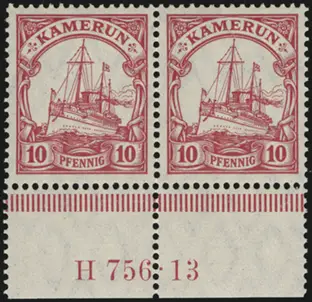MiNr. 22 b HAN H 756.13 pair