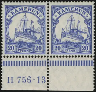 MiNr. 23 I a HAN H 756.13 pair