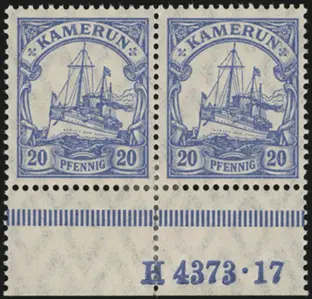 MiNr. 23 II b HAN H 4373.17 pair