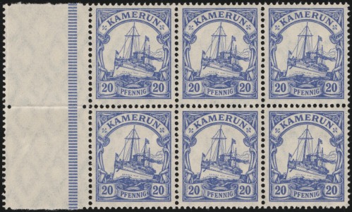 MiNr. 23 II b L / MiNr. 23 II b Block of 6