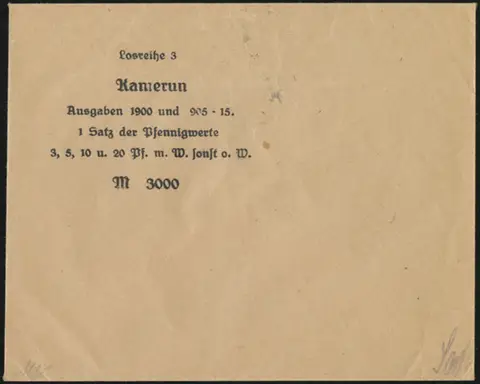 Sales Envelope (front)