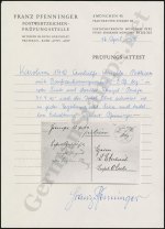 Pfenninger Certificate