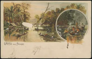 MiNr. 9 H on postcard (rear)