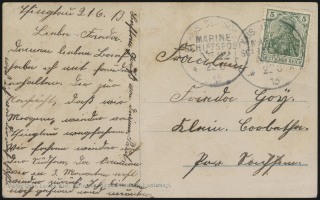 22 June 1913 (front)