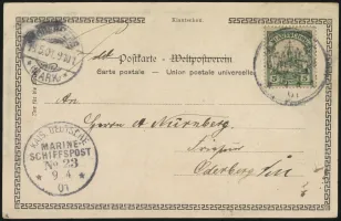 9 April 1901 (front)
