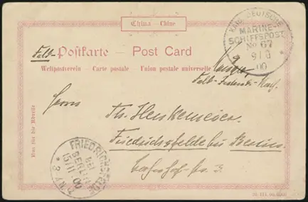9 October 1900 (front)