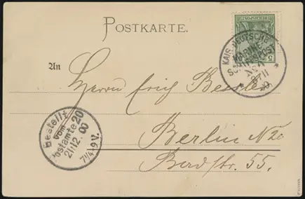 8 November 1900 (front)