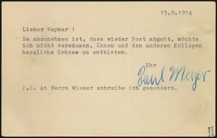 German Censor Mark (rear)