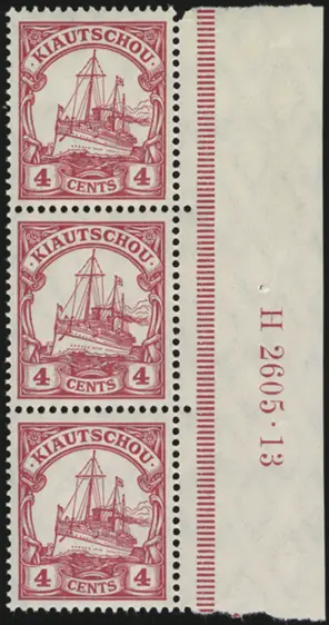 MiNr. 30 b HAN H 2605.13 block of 3