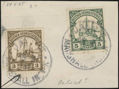15 February 1911 on stamps of DSWA