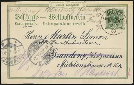 13 February 1900 (front)