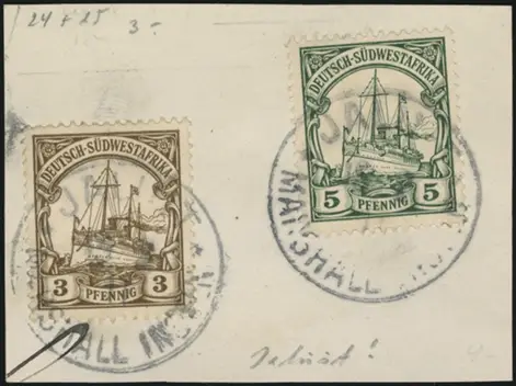 15 February 1911 on stamps of DSWA
