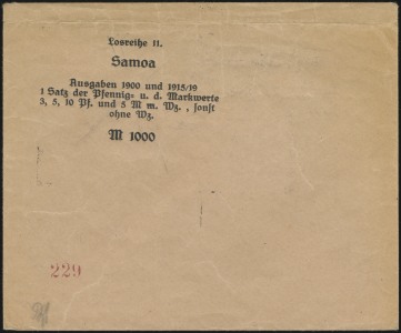 Sales Envelope (front)