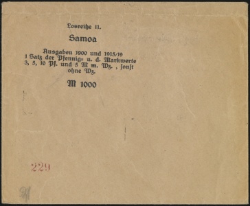 Sales Envelope (front)