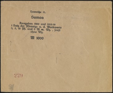 Sales Envelope (front)