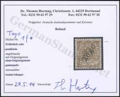 Hartung Certificate
