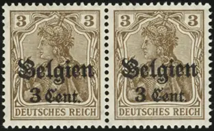 MiNr. 11 a I & III Pair