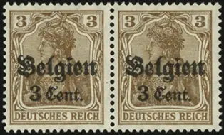MiNr. 11 a I & II Pair