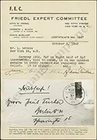 Friedl Certificate