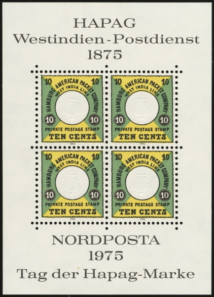 1975 Reprint Sheetlet