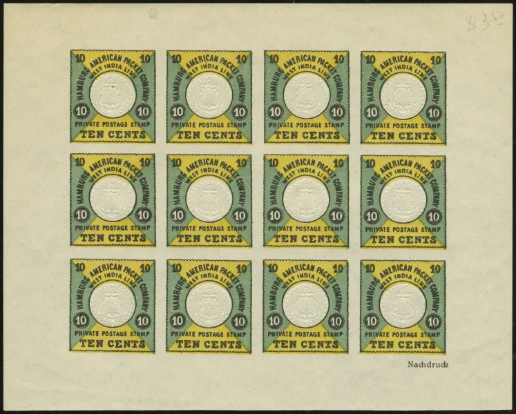 1938 Reprint Sheet