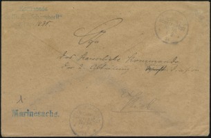 Ponape Buried Cover - Official Naval Mail (front)