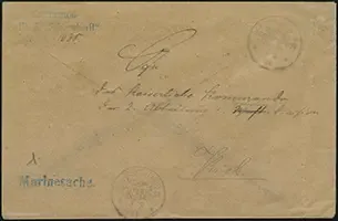 Ponape Buried Cover - Official Naval Mail (front)