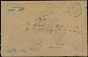 Ponape Buried Cover - Official Naval Mail (front)
