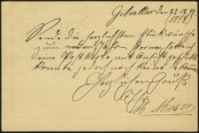 MiNr. P1 (No. 40)<br/>(back)