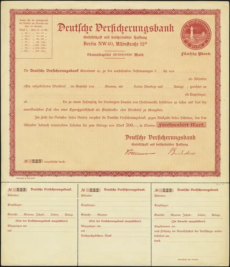 MiNr. WK 2<br />(front)