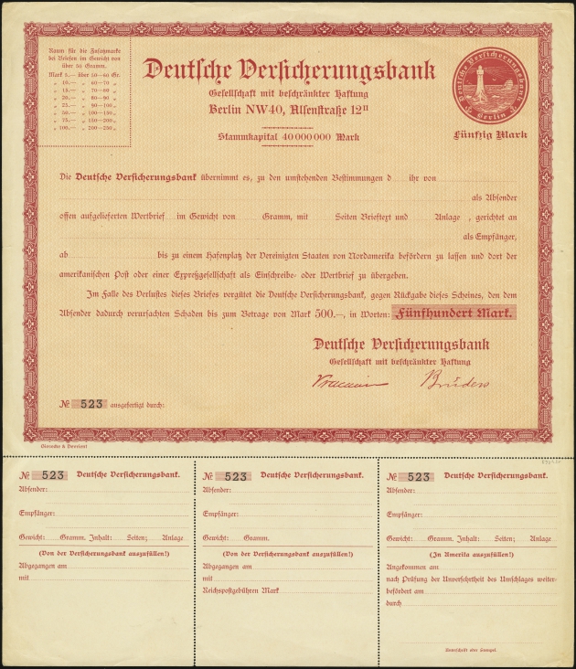 MiNr. WK 2<br/>(front)