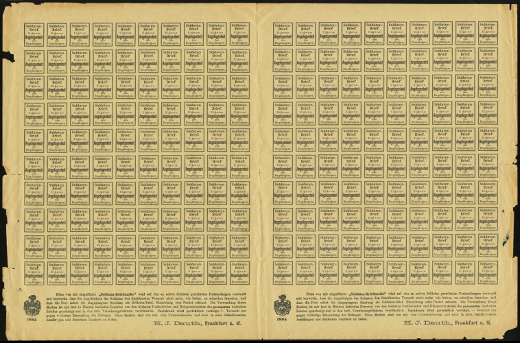 Dauth Soldatenbrief Sheet