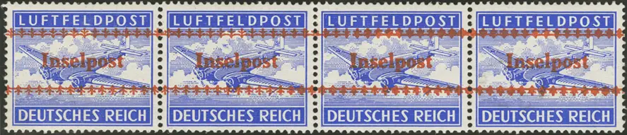 MiNr. 7 A Strip of 4