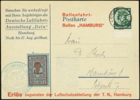 MiNr. 21 b on Postcard (front)