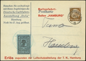 MiNr. 21 c on Postcard (front)