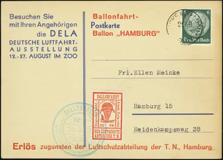 MiNr. 21 a on Postcard (front)